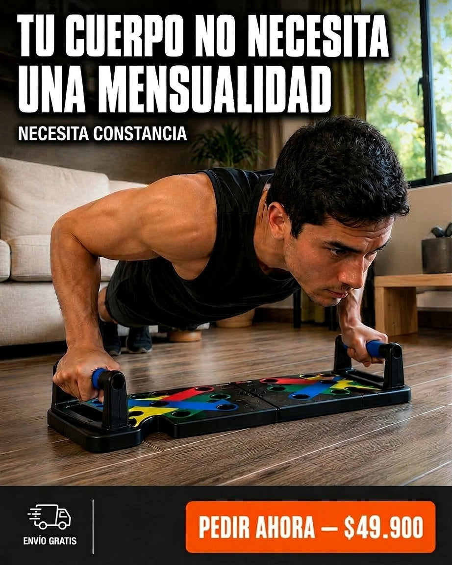 Tabla Push Up Con Bandas Elasticas